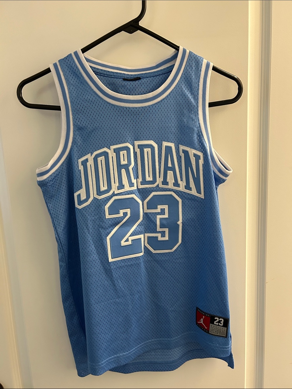 Jordan Light Blue & White Mesh Number 23 Tank